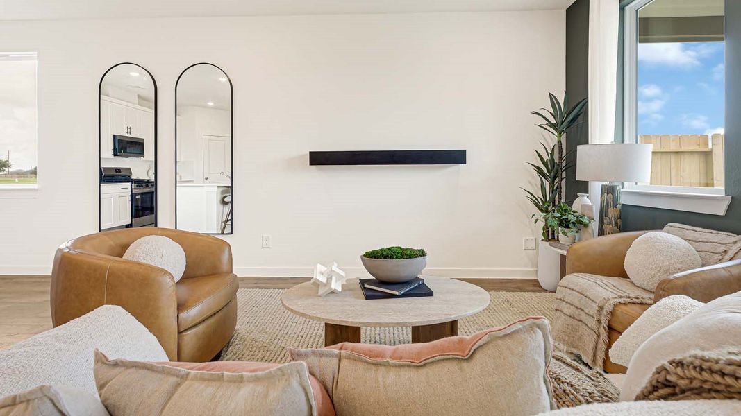 Furnished interior view inside a new home in Villarosa at Tamarron, Katy (Image 11). Furnished interior view inside a new home in Villarosa at Tamarron, Katy (Image 11).