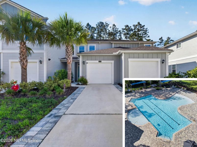 Front exterior of a new home in , St. Augustine, FL, highlighting curb appeal (Image 1). Front exterior of a new home in , St. Augustine, FL, highlighting curb appeal (Image 1).