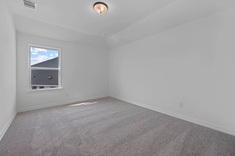 Second bedroom. Note: Sample product photo. Actual exterior and interior selections may vary by homesite. Photo may be virtually staged