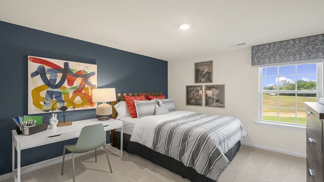 Representative furnished interior of a home built from the GALEN by D.R. Horton in English Farm, Archdale (Image 8).