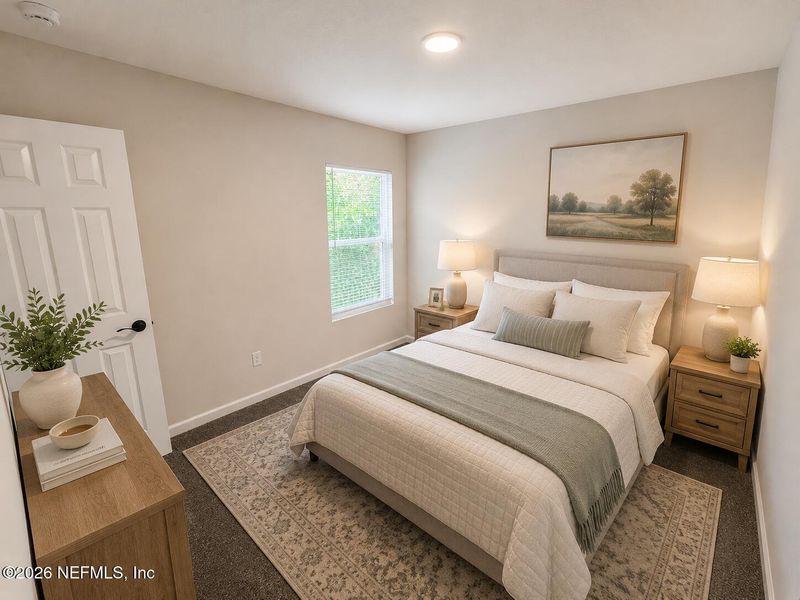 Furnished interior view inside a new home in , Jacksonville (Image 20).