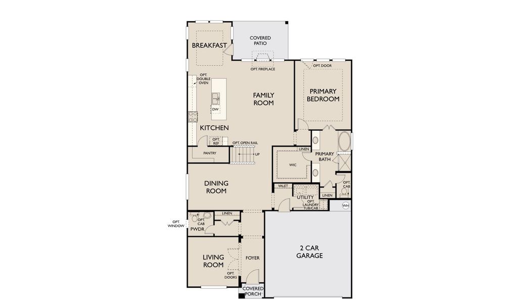 2D floor plan layout for the Katy by Ashton Woods in Megan's Landing 50's, Castroville, TX (Image 5). 2D floor plan layout for the Katy by Ashton Woods in Megan's Landing 50's, Castroville, TX (Image 5).