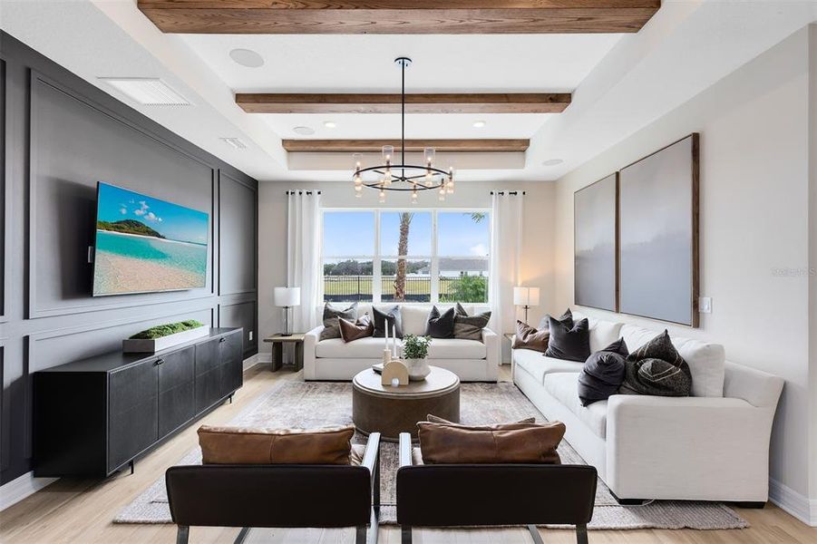 Furnished interior view inside a new home in Bridgewalk, St. Cloud (Image 27).
