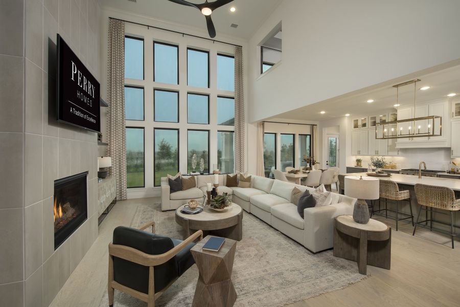 Furnished interior view inside a new home in Bridgeland, Cypress (Image 6).