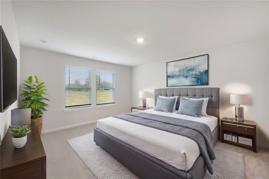 Furnished interior view inside a new home in Westmont Preserve, Powder Springs (Image 15).