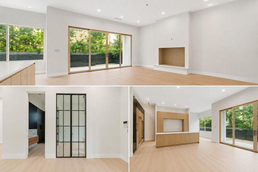 photos of unfinished home with tons of natural light from beautiful Lincoln Wood   Natural Pine interior windows - Architectural and enduring.
