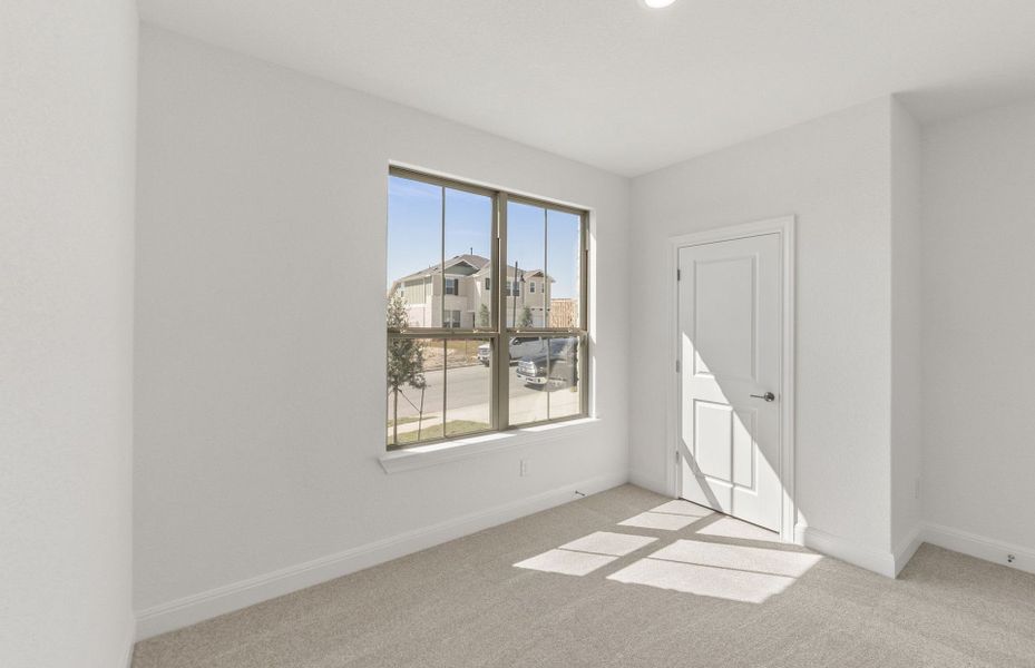 Spacious, unfurnished interior of a new home in Saddleback at Santa Rita Ranch, Liberty Hill (Image 16). Spacious, unfurnished interior of a new home in Saddleback at Santa Rita Ranch, Liberty Hill (Image 16).