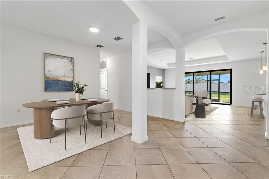 Furnished interior view inside a new home in , Fort Myers (Image 16).