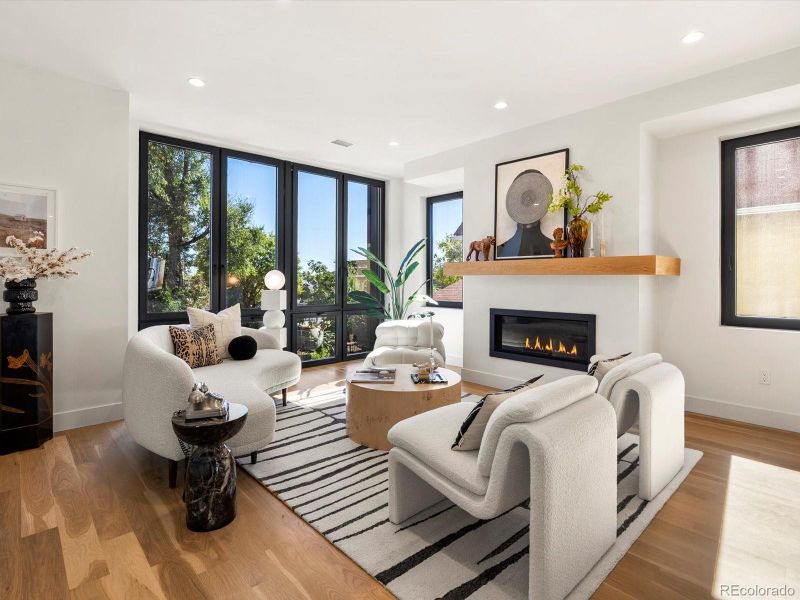 Furnished interior view inside a new home in , Denver (Image 42).