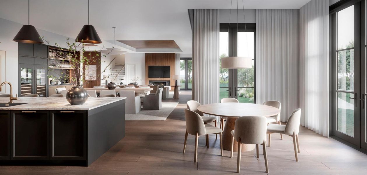 Furnished interior view inside a new home in , Boca Raton (Image 13).