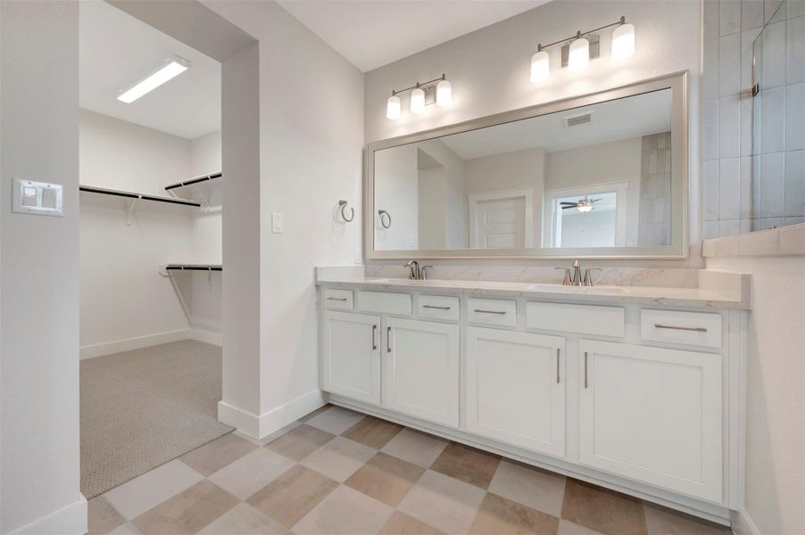 Furnished interior view inside a new home in Elyson 40', Katy (Image 3).