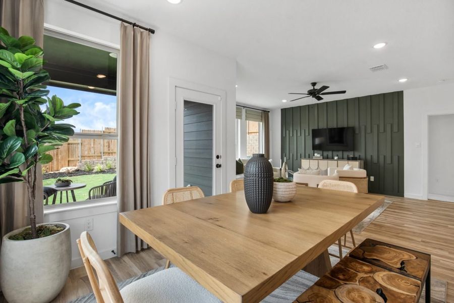 Representative furnished interior of a home built from the Cottonwood II Attwater Country by Brohn Homes in Attwater, Waller (Image 13).