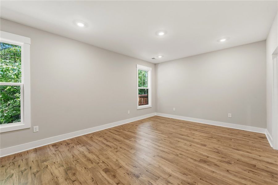 Main Level. The generously proportioned room provi
