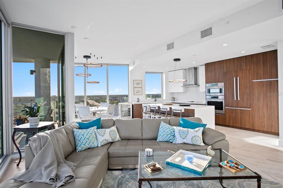 Furnished interior view inside a new home in , St. Petersburg (Image 12).