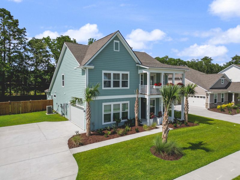 Front exterior of a new home in , Johns Island, SC, highlighting curb appeal (Image 28). Front exterior of a new home in , Johns Island, SC, highlighting curb appeal (Image 28).