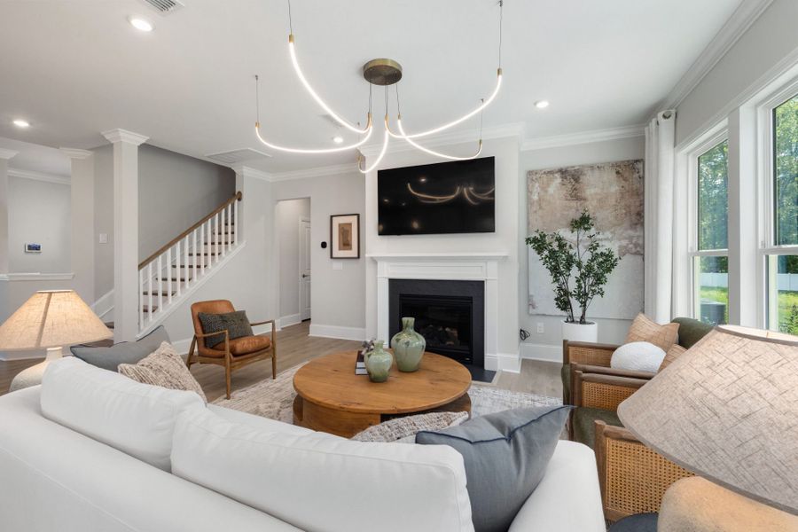 Representative furnished interior of a home built from the Continental by Pulte Homes in Mailman Post, Knightdale (Image 28).