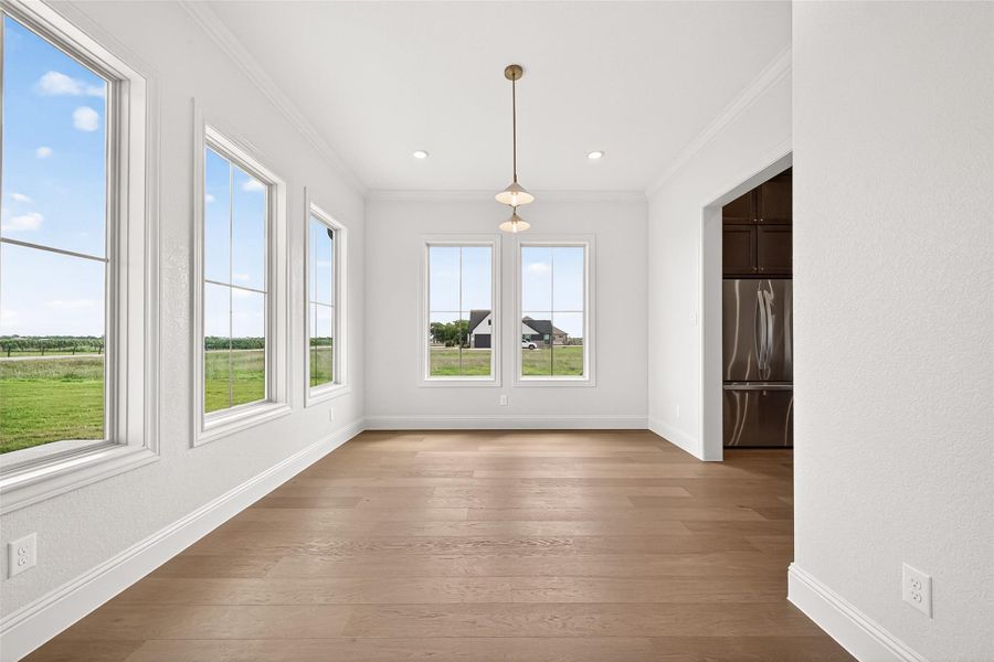 Large formal dining room right off of the entry