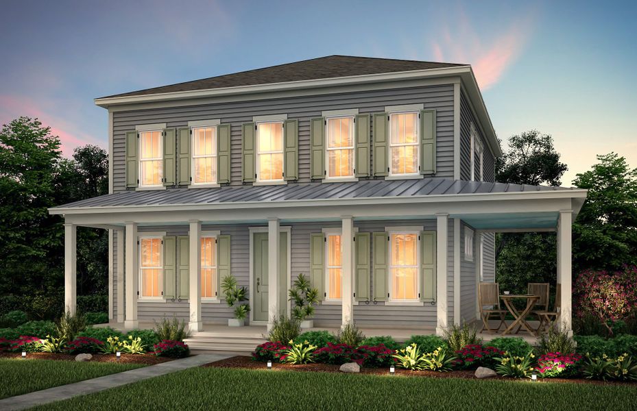 Representative exterior photo of a completed home built from the Primrose by Pulte Homes in Heartwood, Richmond Hill, GA (Image 14). Representative exterior photo of a completed home built from the Primrose by Pulte Homes in Heartwood, Richmond Hill, GA (Image 14).