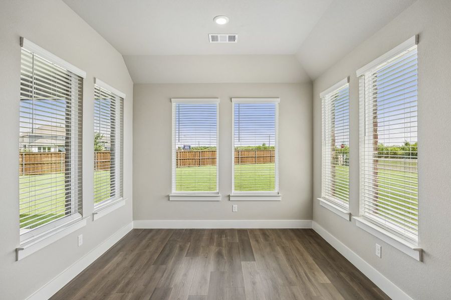 Representative unfurnished interior of a home built from the The Mockingbird by Lillian Custom Homes in Polo Ridge, Forney (Image 34).