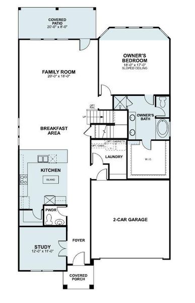 2D floor plan layout of this home in Edgewood, Leander, TX (Image 5).