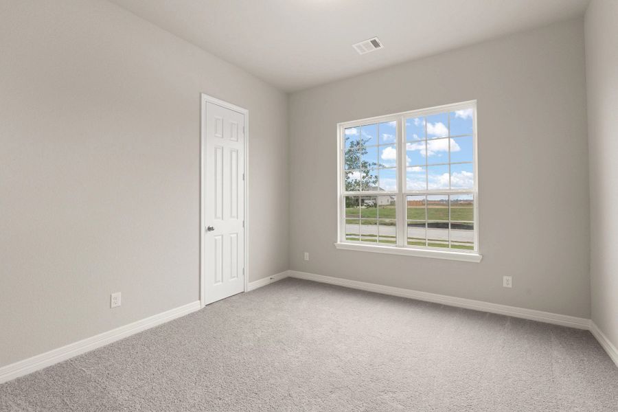 Third bedroom. Sample product photo. Actual exterior and interior selections may vary by homesite. Photo may be virtually staged.