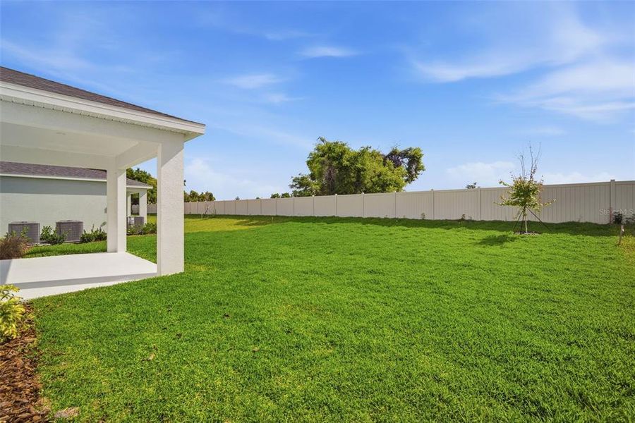 Exterior details and patio area of a home in Fieldstone, Plant City (Image 34).
