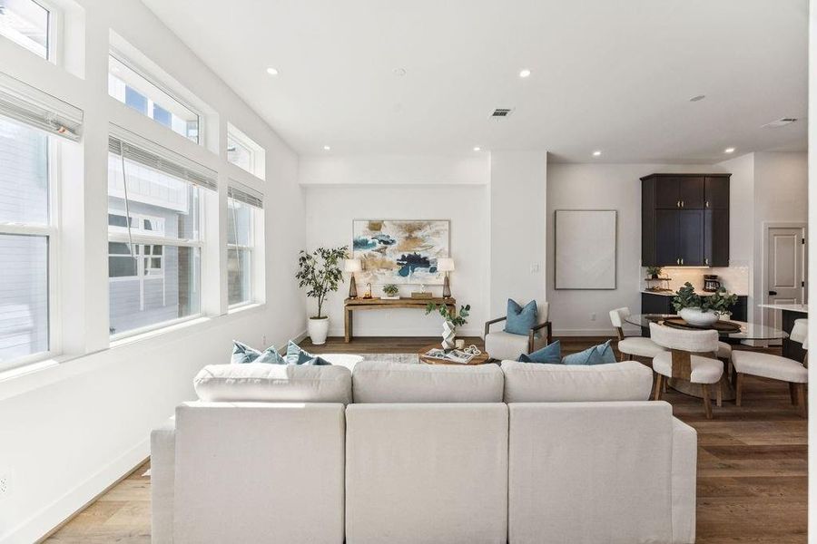 Furnished interior view inside a new home in , Houston (Image 10).