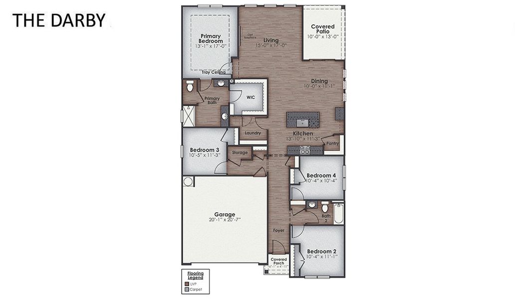 2D floor plan layout for the Darby by D.R. Horton in The Haven at Indigo Preserve, Leland, NC (Image 4). 2D floor plan layout for the Darby by D.R. Horton in The Haven at Indigo Preserve, Leland, NC (Image 4).