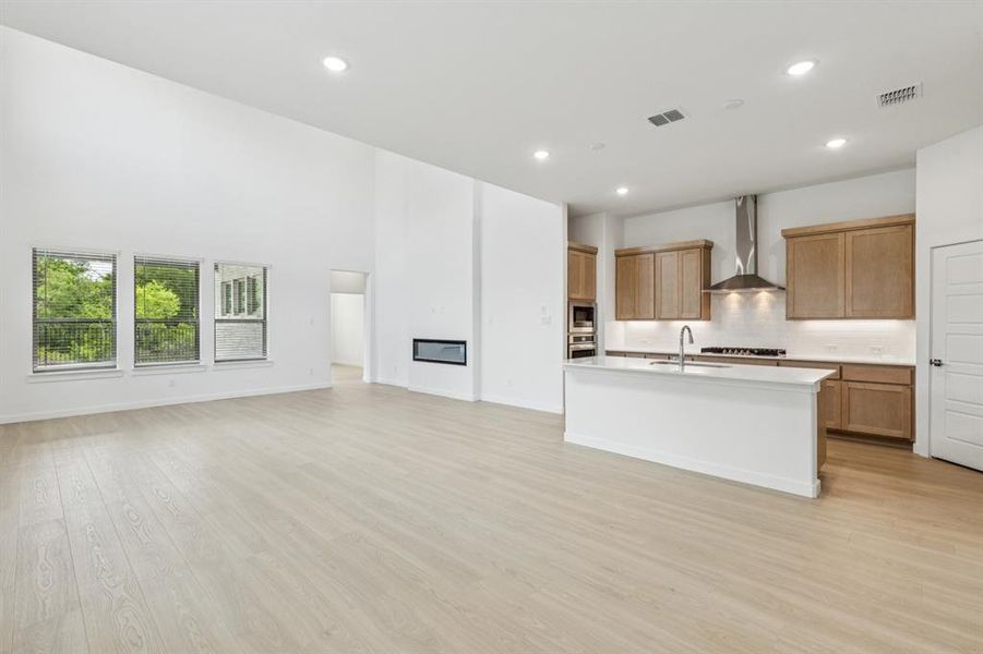 Open Floor Plan in the Da Vinci II home plan by Trophy Signature Homes – REPRESENTATIVE PHOTO