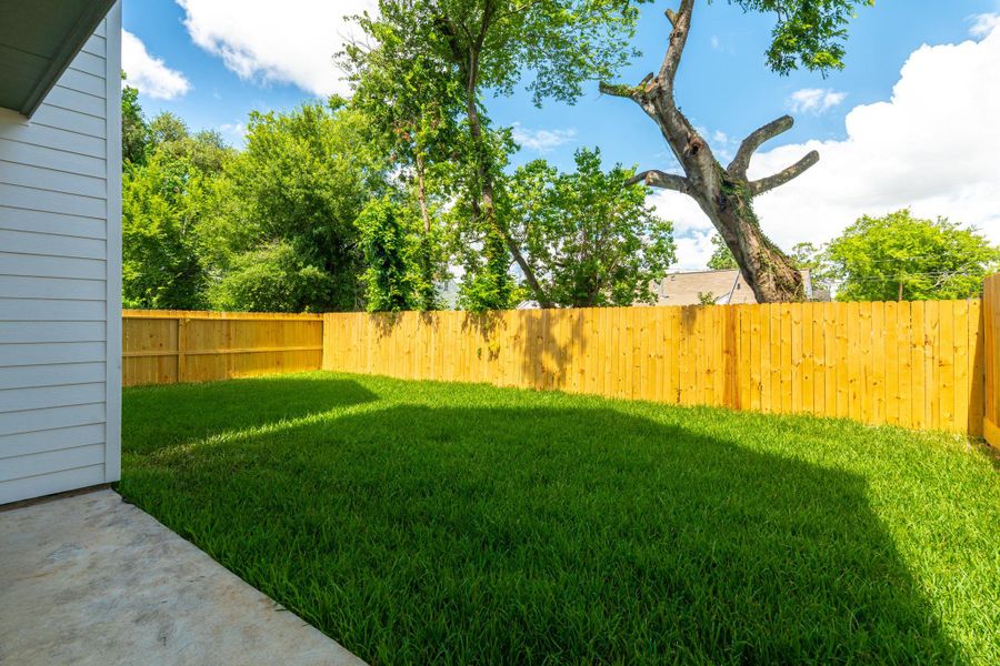 Exterior details and patio area of a home in , Houston (Image 29). Exterior details and patio area of a home in , Houston (Image 29).
