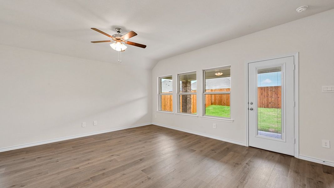 Spacious, unfurnished interior of a new home in Fireside by the Lake, Garland (Image 15).