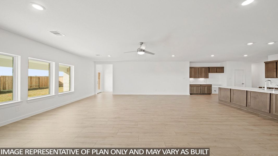 Representative unfurnished interior of a home built from the E60C by D.R. Horton in Riverside Estates, Mont Belvieu (Image 12). Representative unfurnished interior of a home built from the E60C by D.R. Horton in Riverside Estates, Mont Belvieu (Image 12).