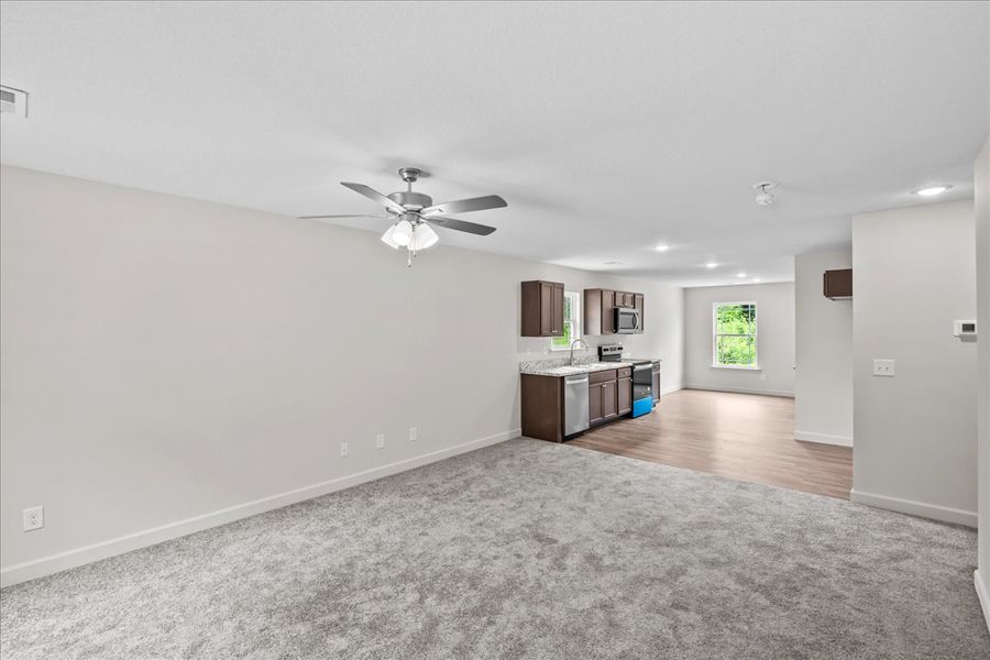 Representative unfurnished interior of a home built from the Elliott by Enchanted Homes in Gentry Place, Spartanburg (Image 9).