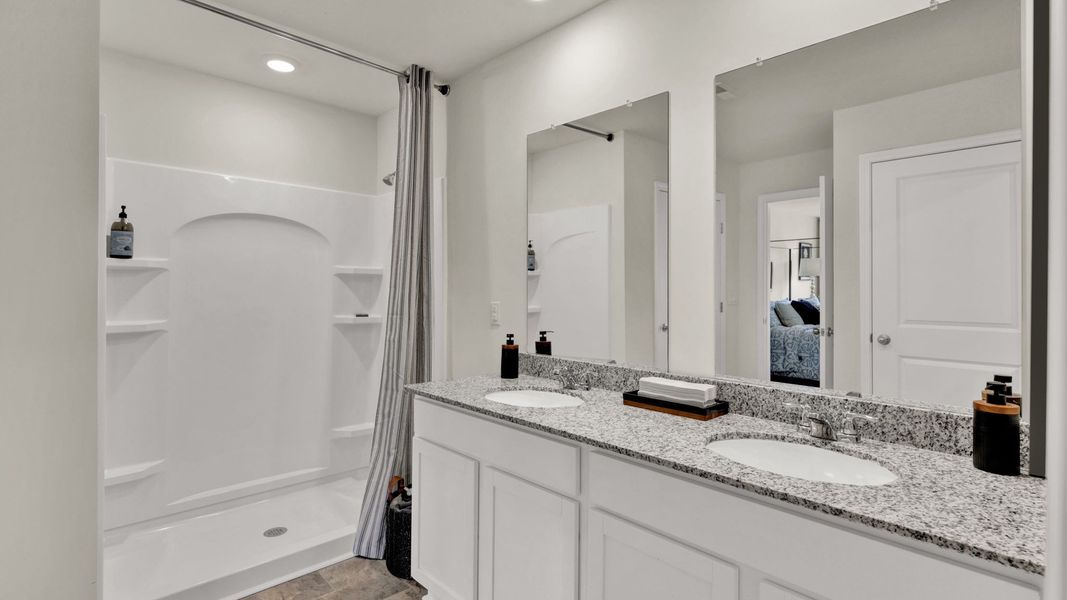 Furnished interior view inside a new home in Fox Hollow, Dalton (Image 28).