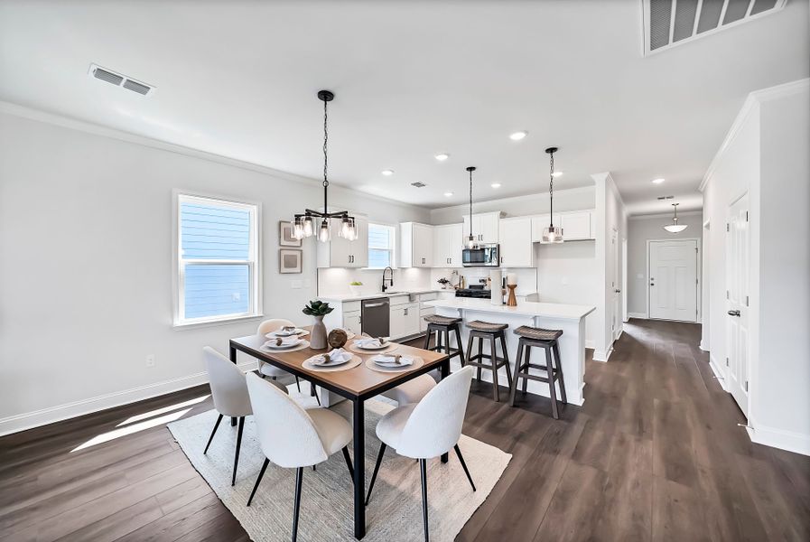 Furnished interior view inside a new home in Monroe Preserve, Chapin (Image 37).