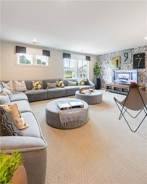 Furnished interior view inside a new home in Crossvine Estates, Braselton (Image 28). Furnished interior view inside a new home in Crossvine Estates, Braselton (Image 28).