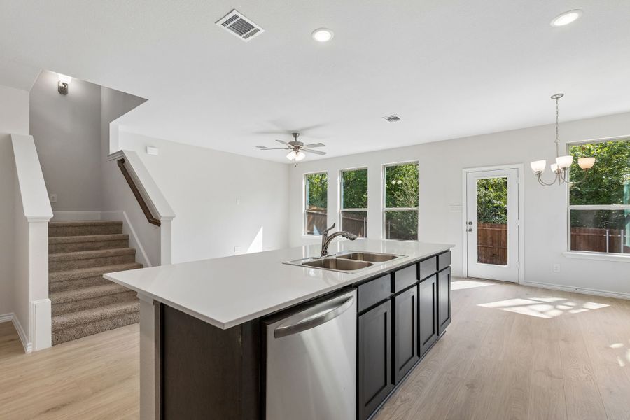 Furnished interior view inside a new home in Eagle Cove, Denton (Image 10).