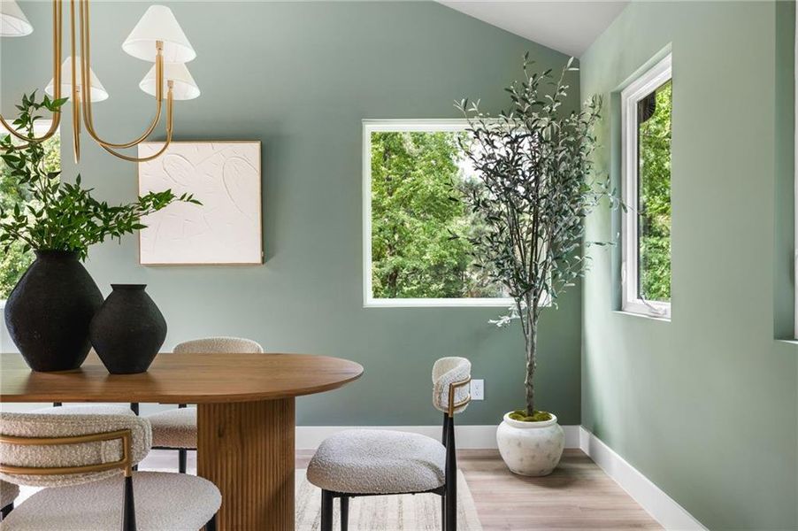 Furnished interior view inside a new home in , Alpharetta (Image 43).
