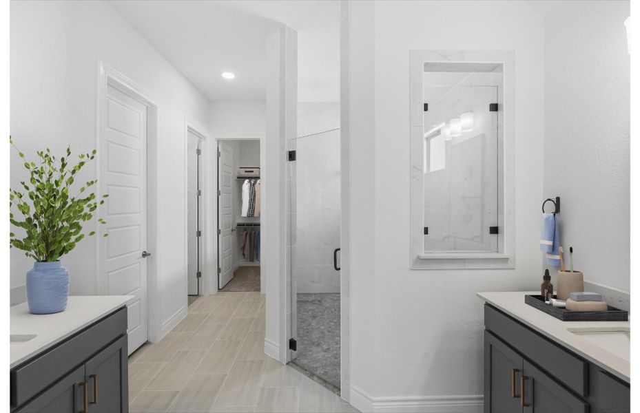 Furnished interior view inside a new home in Corley Farms, Boerne (Image 5).