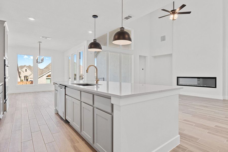 Furnished interior view inside a new home in The Colony, Bastrop (Image 11).