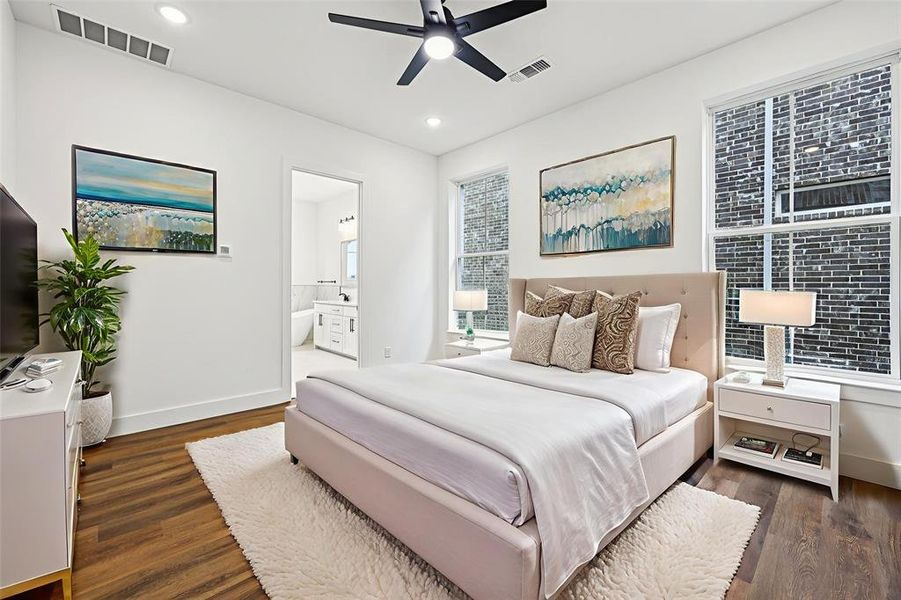 Furnished interior view inside a new home in , Rowlett (Image 28).