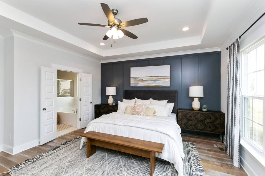 Furnished interior view inside a new home in Westfield Carriage Homes, Gallatin (Image 5).