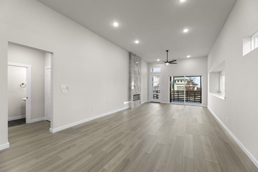 Spacious, unfurnished interior of a new home in Willow Grove Single-Family Homes, Melissa (Image 22).