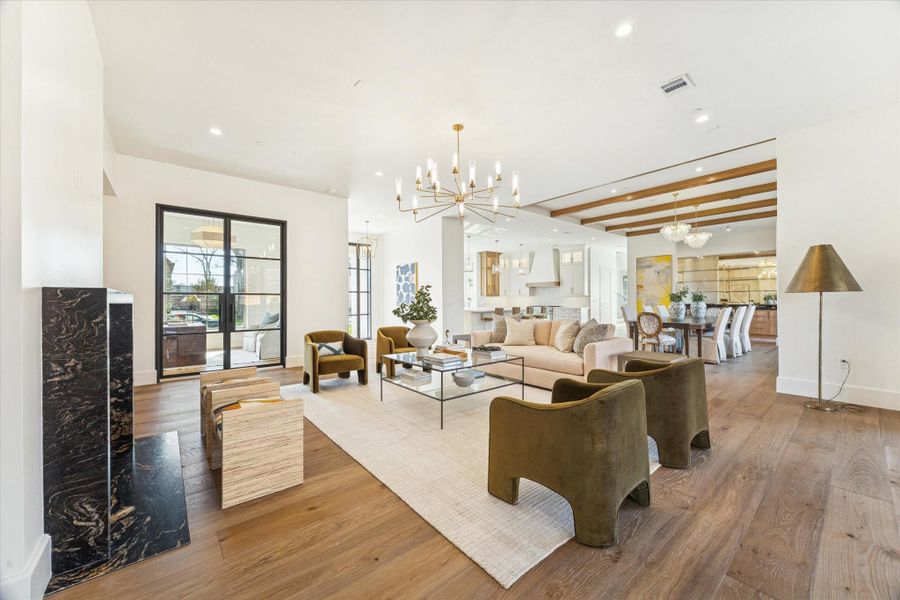 Furnished interior view inside a new home in , Spring Valley Village (Image 30).