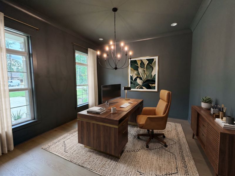 Furnished interior view inside a new home in Steamboat Landing at Hammock Bay, Freeport (Image 7).