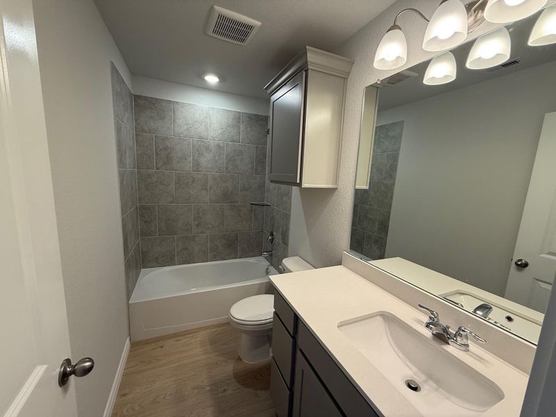 Furnished interior view inside a new home in Southern Pointe, College Station (Image 3). Furnished interior view inside a new home in Southern Pointe, College Station (Image 3).