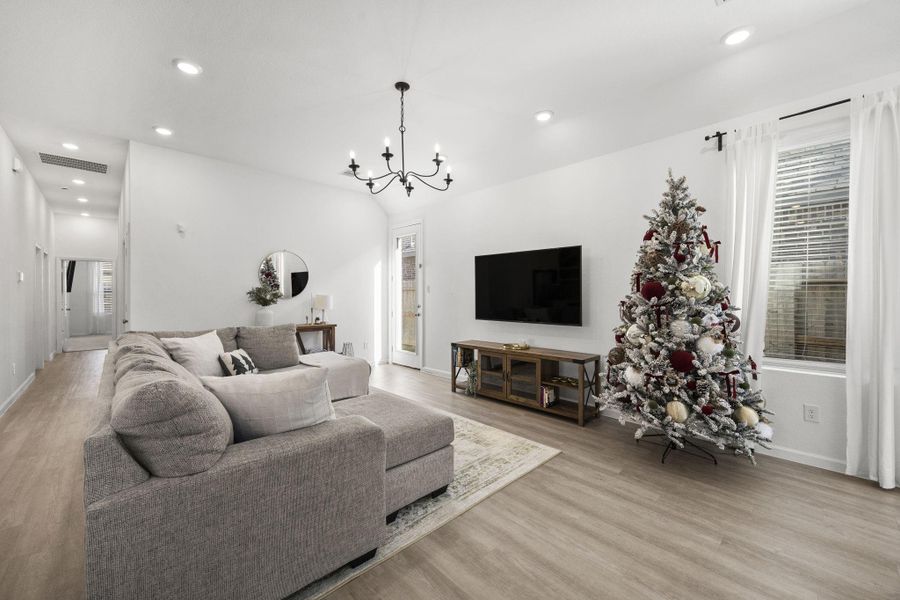 Furnished interior view inside a new home in Sunterra: Avante Collection, Katy (Image 10).