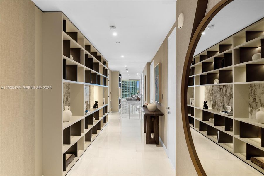 Furnished interior view inside a new home in , Miami (Image 29).