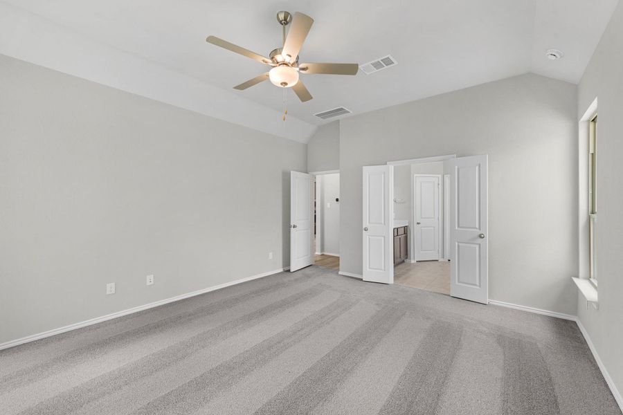 Additional view of the primary bedroom.