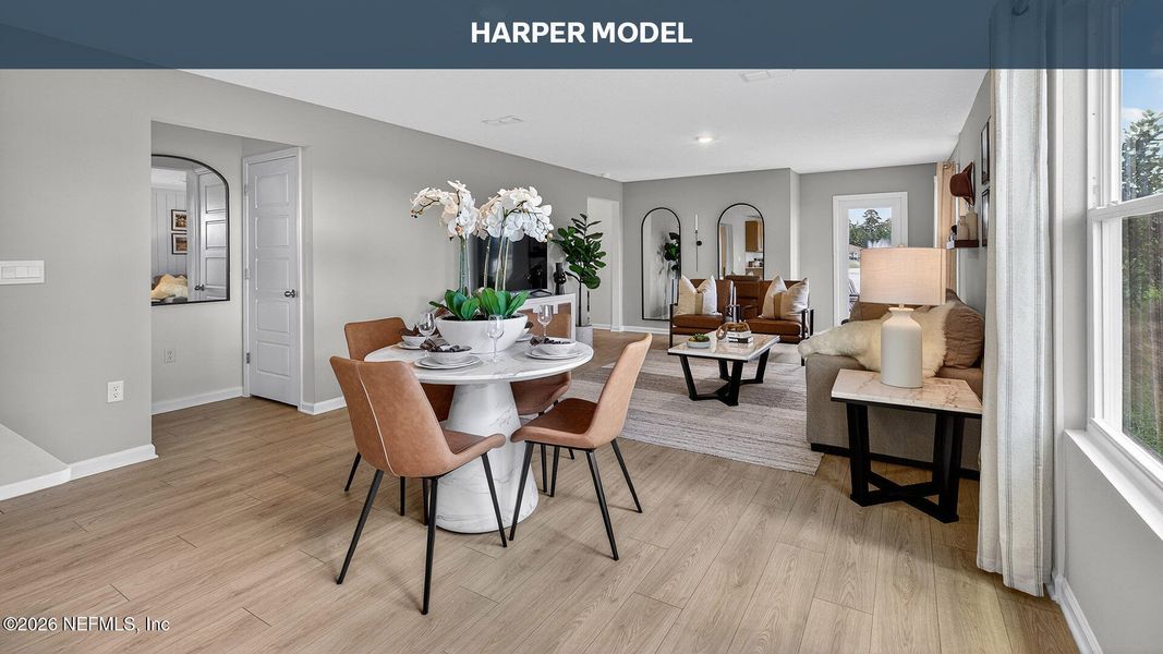 Furnished interior view inside a new home in The Arbors, Jacksonville (Image 6).